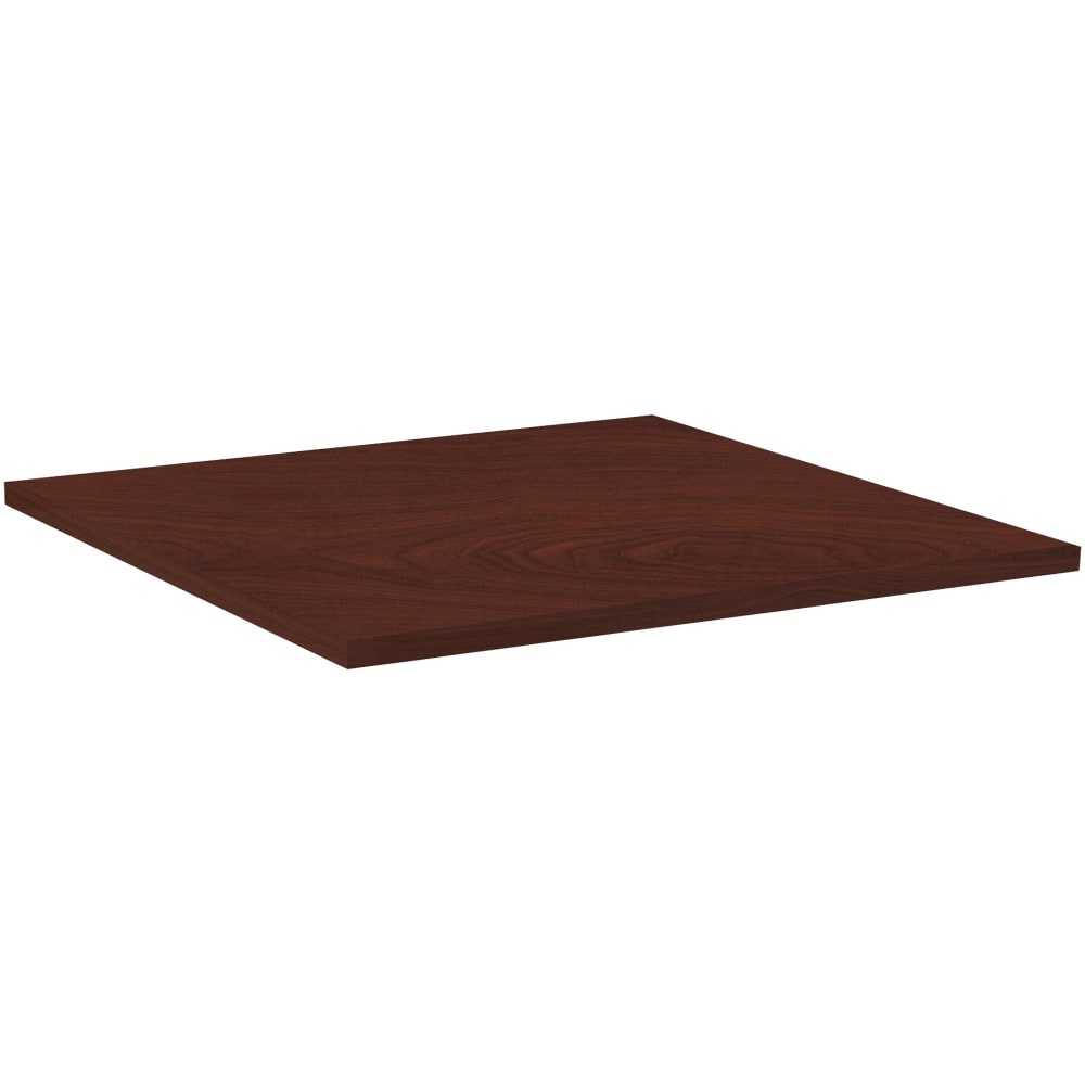 Lorell Hospitality Square Table Top, 36inW, Mahogany MPN:62582