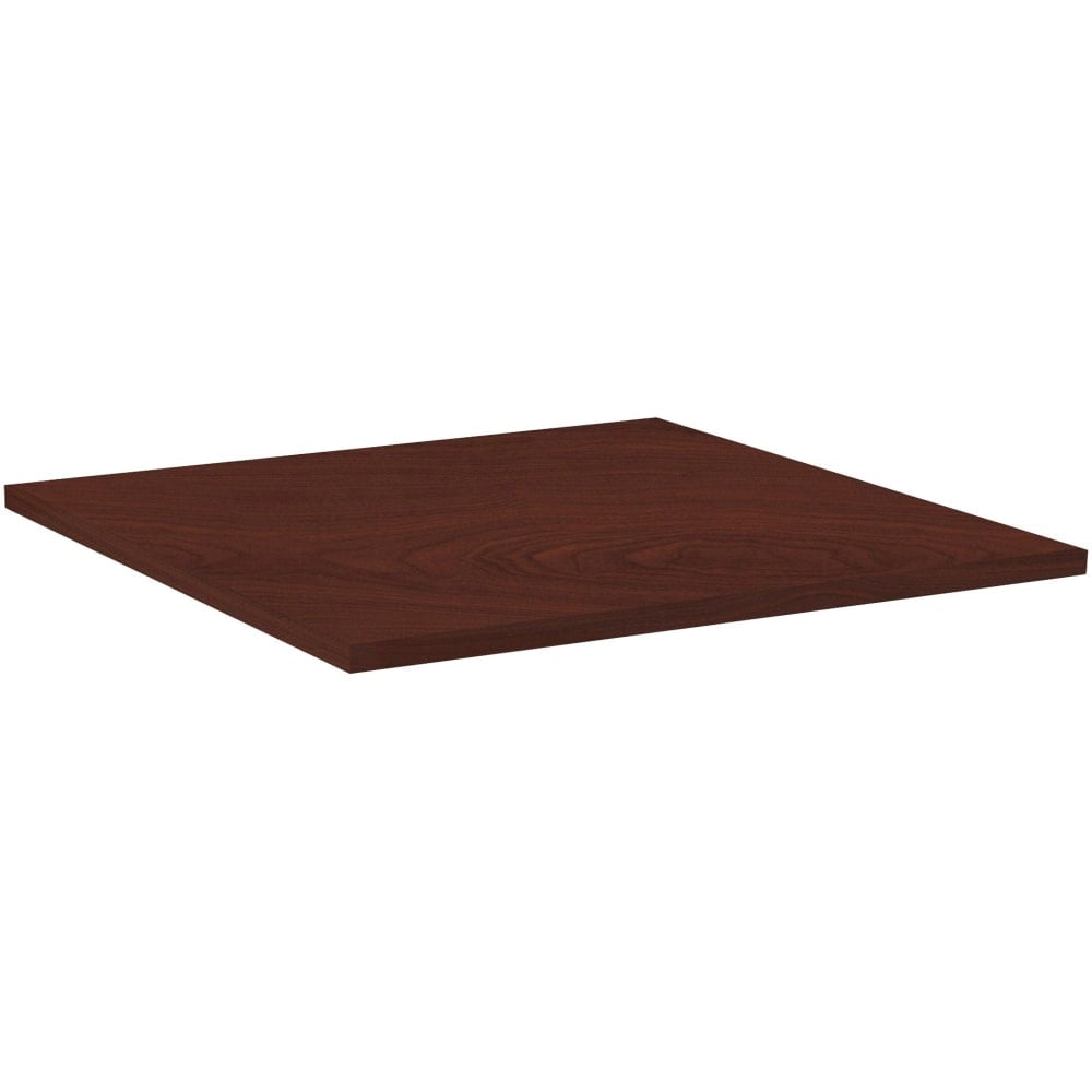 Lorell Hospitality Square Table Top, 42inW, Mahogany MPN:62586