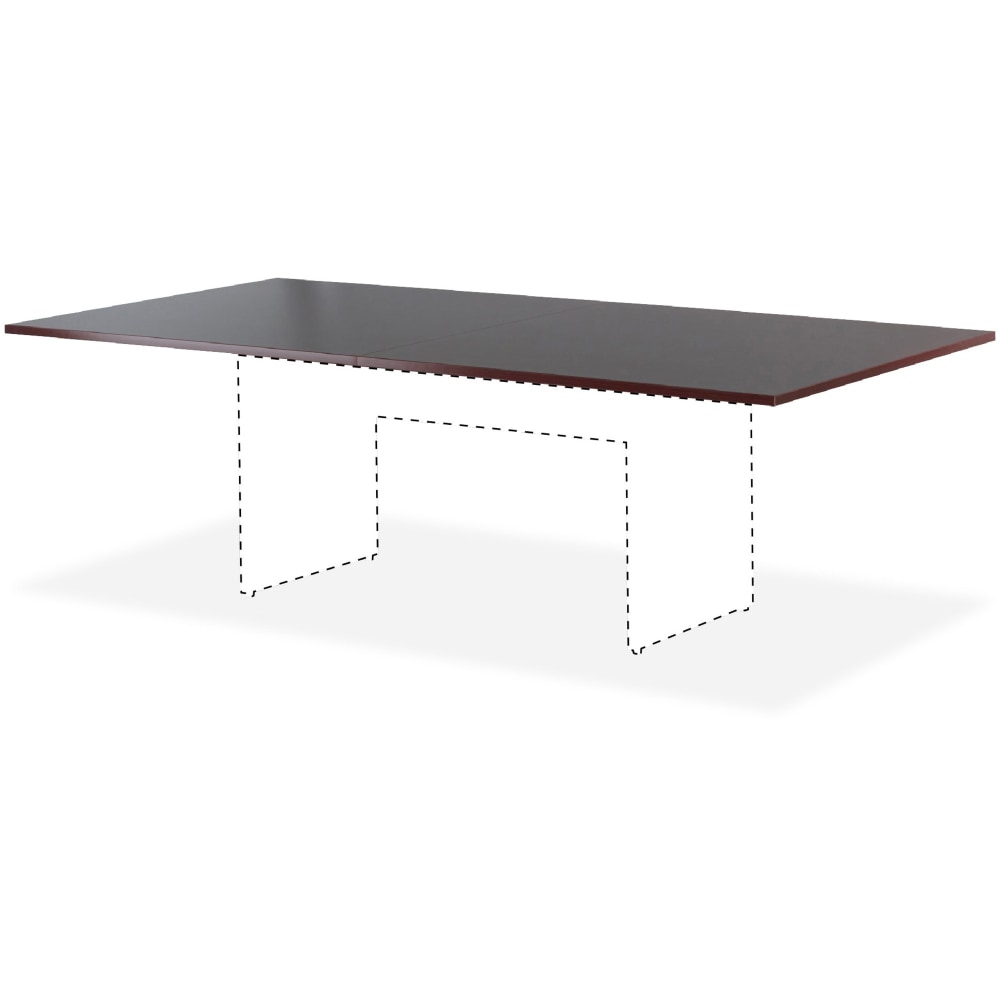 Lorell Essentials Laminate Rectangular Conference Table, 2-Piece, 29-1/2inH x 72inW x 36inD, Mahogany MPN:87274