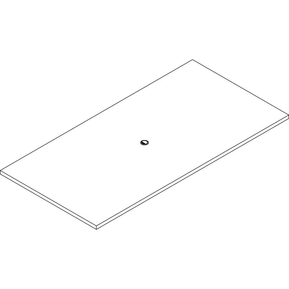 Lorell Prominence 2.0 Rectangular Conference Tabletop - For - Table TopEspresso Rectangle, Laminated Top x 96in Table Top Width x 48in Table Top Depth x 1.50in Table Top Thickness - Assembly Required - Particleboard Top Material - 1 Each MPN:PRC4896ES