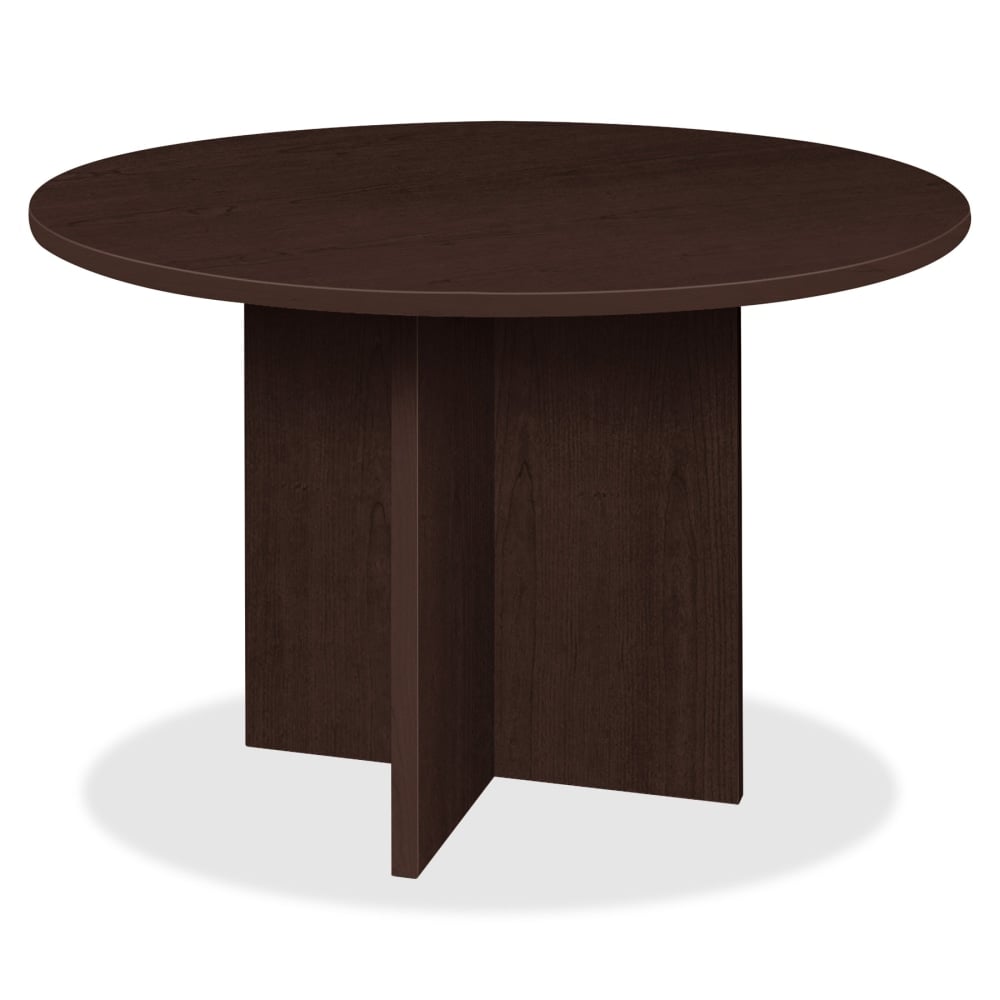 Lorell Prominence 2.0 Round Conference Table, 42inW, Espresso MPN:PT42RES