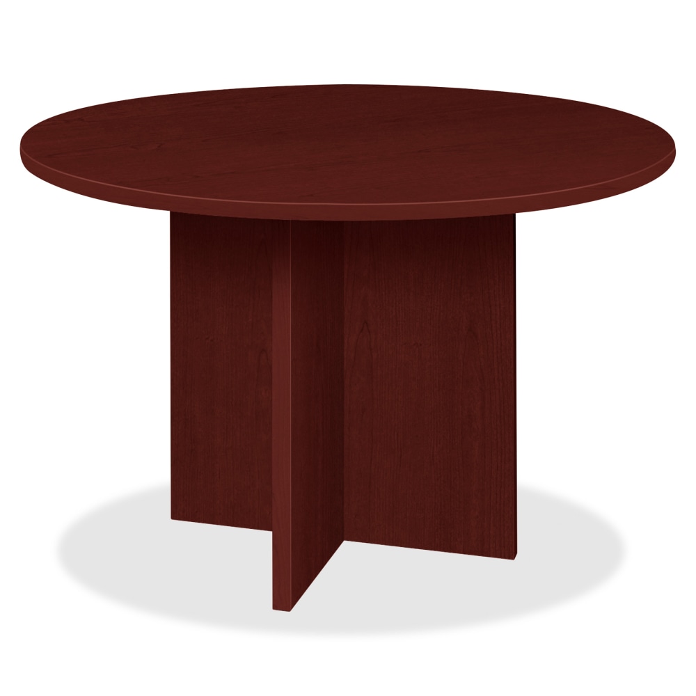 Lorell Prominence 2.0 Round Conference Table, 42inW, Mahogany MPN:PT42RMY