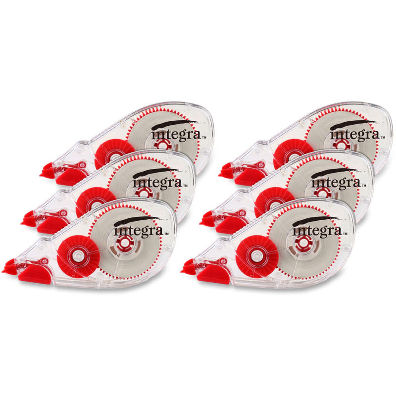 Integra Dispensing Correction Tape - Holds Total 1 Tape(s) - White (Min Order Qty 8) MPN:60239