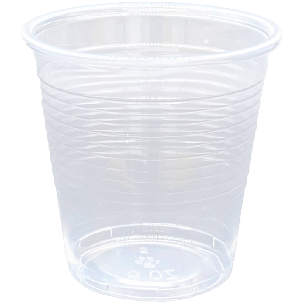 Genuine Joe 5 oz Transparent Beverage Cups - 100 / Bag - 25 / Carton - Clear - Plastic - Beverage MPN:10500