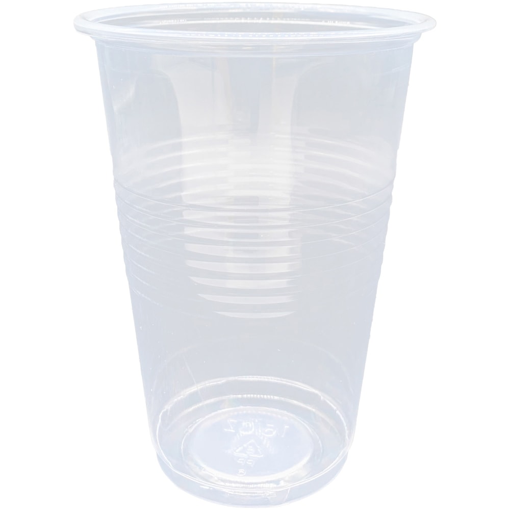 Genuine Joe 16 oz Transparent Beverage Cups - 50 / Bag - 20 / Carton - Clear - Plastic - Beverage MPN:10501