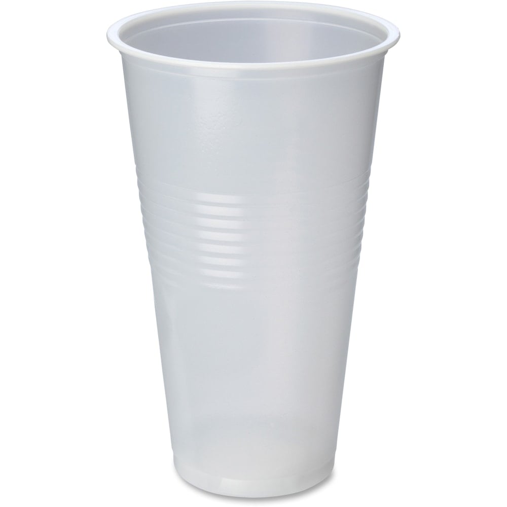 Genuine Joe 20 oz Transparent Beverage Cups - 50 / Bag - 12 / Carton - Clear - Plastic - Beverage, Picnic, Company, Event MPN:10502