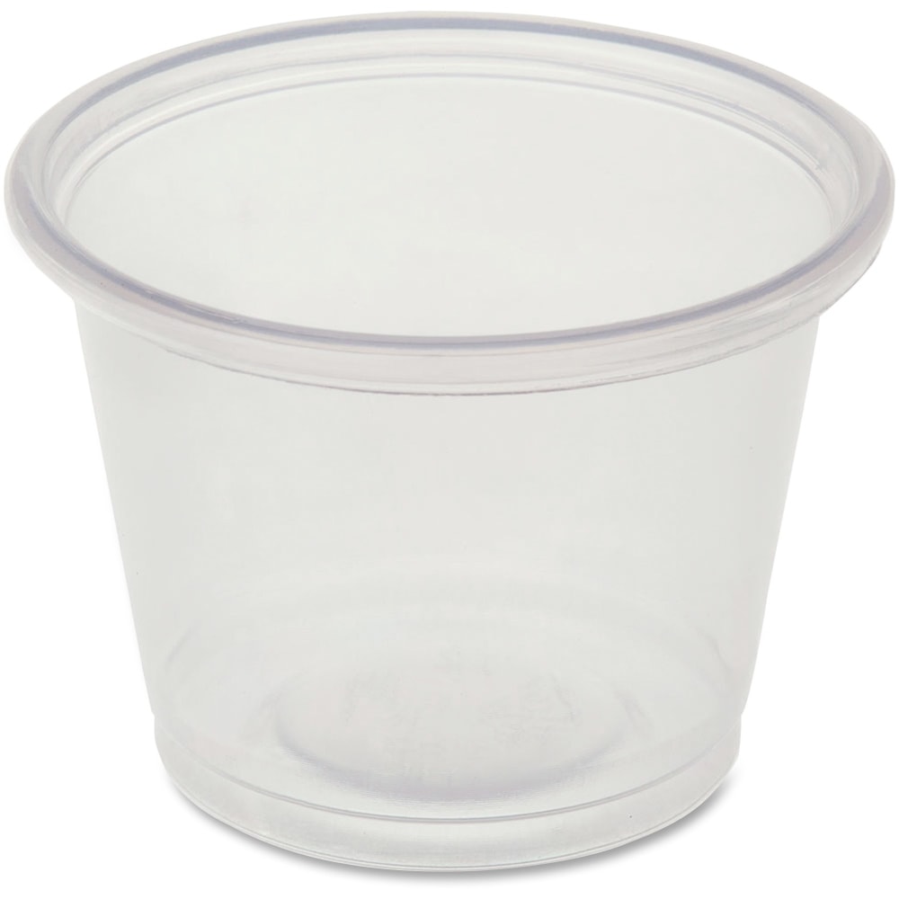 Genuine Joe 1 oz Portion Cups - 50.0 / Bag - 50 / Carton - Clear - Polystyrene - Beverage, Sauce (Min Order Qty 2) MPN:19060