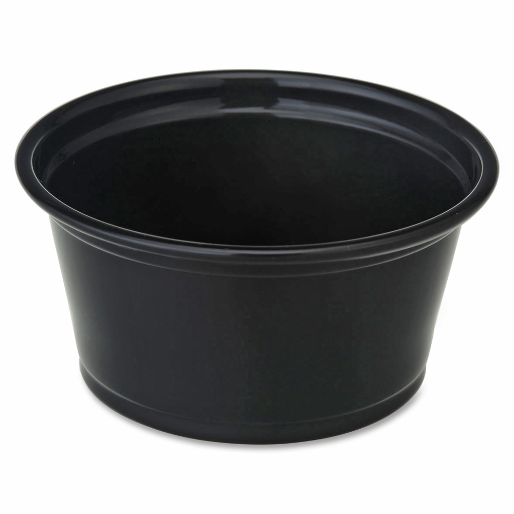 Genuine Joe 2 oz Portion Cups - 50.0 / Bag - 50 / Carton - Black - Polystyrene (Min Order Qty 2) MPN:19066