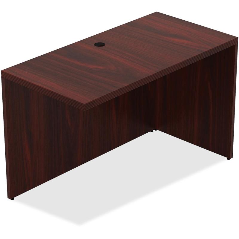 Lorell Chateau 48inW Reverse Desk Return, Mahogany MPN:34322