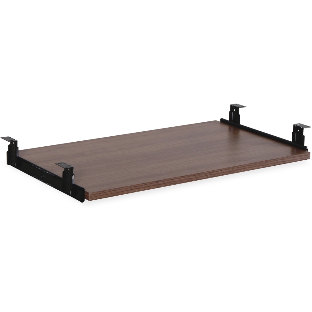 Lorell Essential Series Laminate Keyboard Tray, 1-1/16inH x 12-3/16inW x 7-1/4inD, Walnut (Min Order Qty 2) MPN:69992