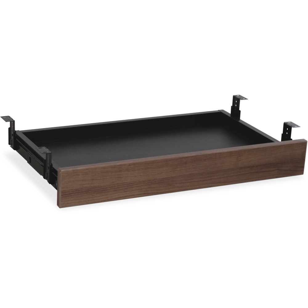 Lorell Essentials Series Laminate Universal Center Drawer, 5-1/8inH x 16-3/4inW x 28-7/16inL, Walnut MPN:69993