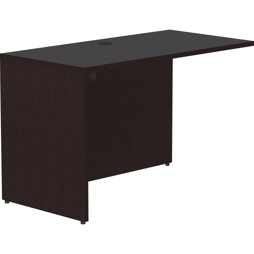 Lorell Essentials 48inW Desk Return, Espresso MPN:LLR18215