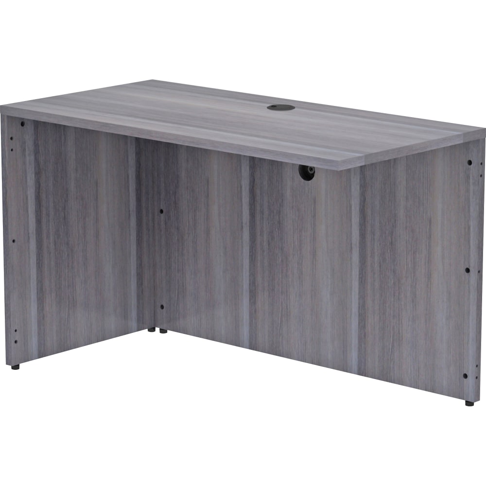 Lorell Essentials 48inW Desk Return, Weathered Charcoal MPN:LLR69554