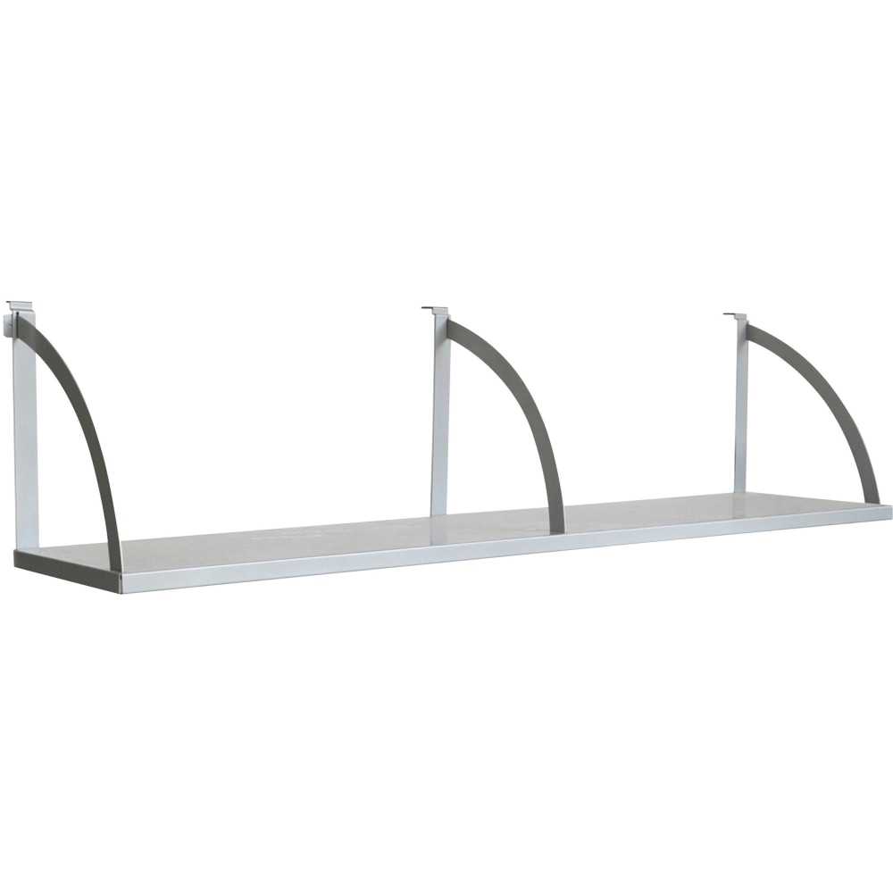 Lorell Panel System 60inW Panel Shelf, Aluminum MPN:90263