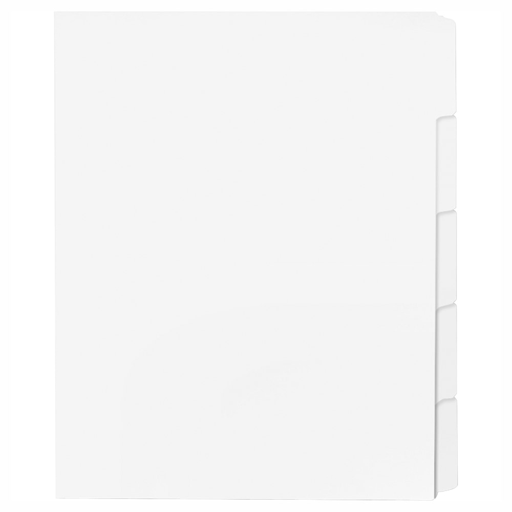 Sparco Straight Collated Index Dividers, White, Box Of 50 Sets (Min Order Qty 2) MPN:21002