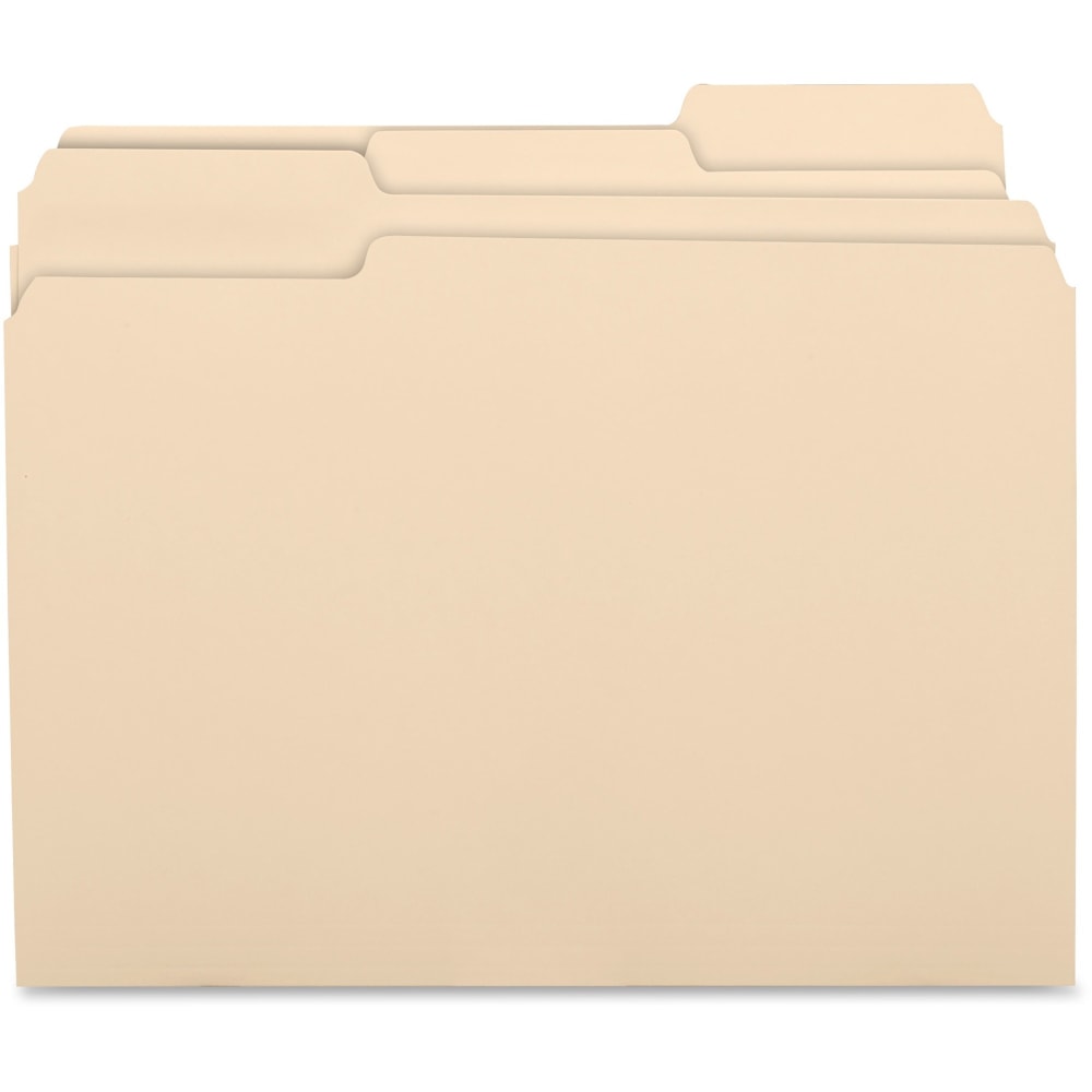 Business Source1/3-Cut Tab Folders, 3/4in Expansion, Letter Size, Manila, Box Of 100 Folders (Min Order Qty 4) MPN:17525