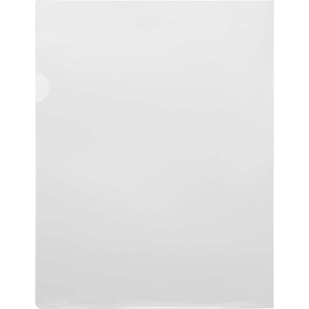 Sparco Transparent File Holders, Letter Size, Clear, Pack Of 10 (Min Order Qty 21) MPN:00606