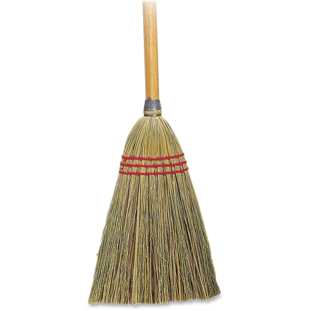 Genuine Joe Lobby Toy Broom - 34inWood Handle - 12 / Carton MPN:12501CT