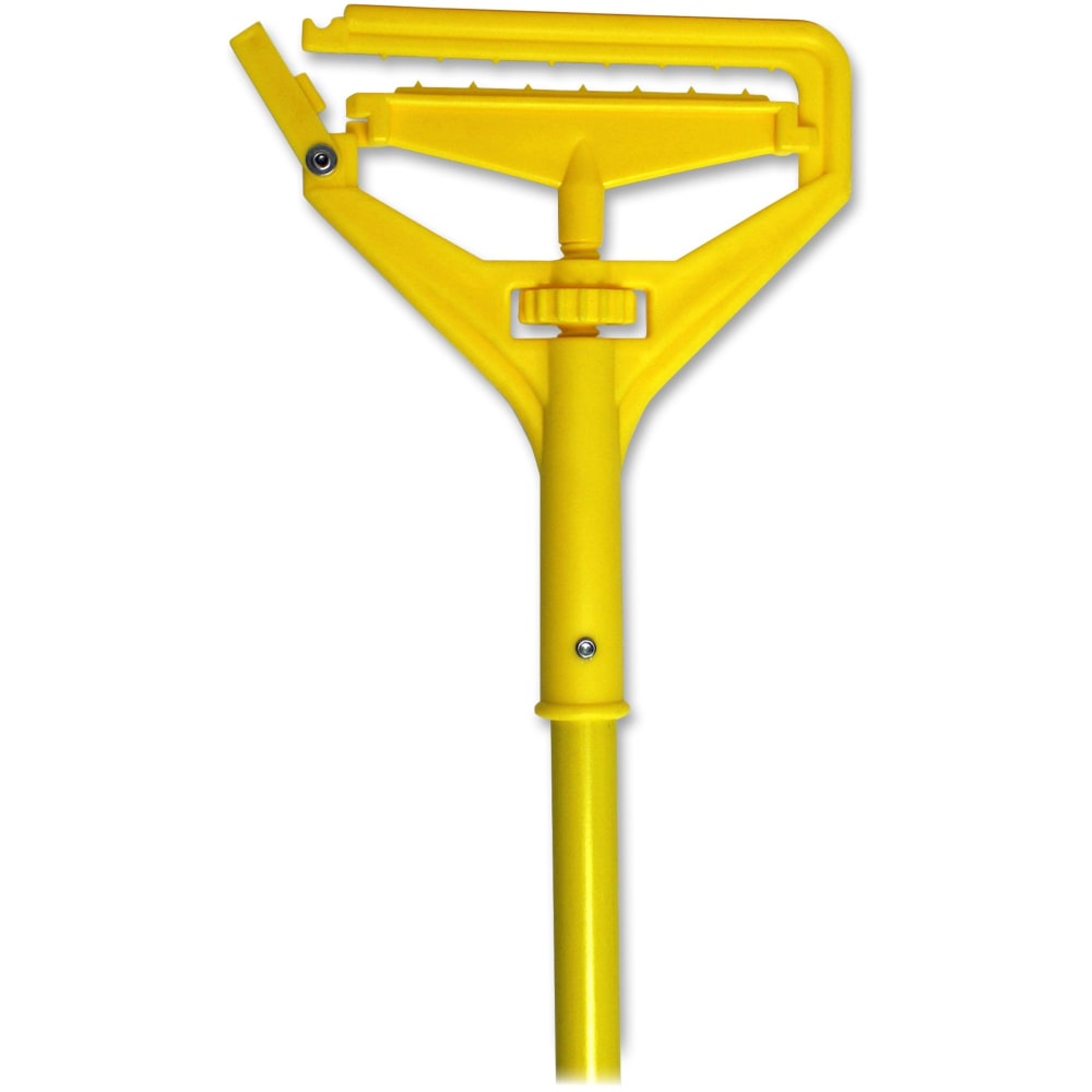 Genuine Joe Speed Change Mop Handle - Yellow - Fiberglass (Min Order Qty 3) MPN:80160