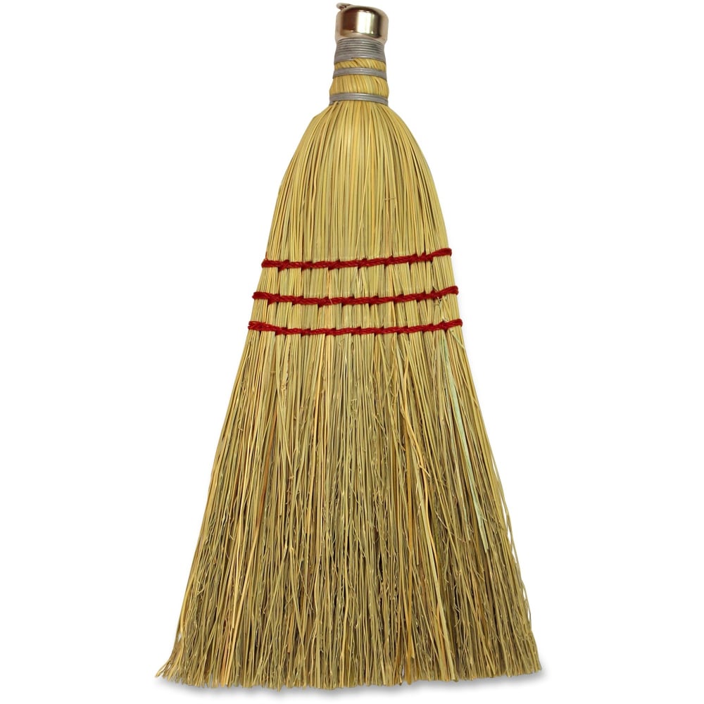 Genuine Joe Whisk Broom - 1 Each - Natural (Min Order Qty 12) MPN:80161