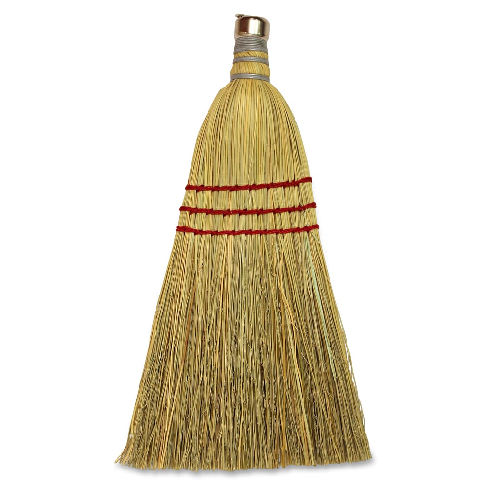 Genuine Joe Whisk Broom - 12 / Carton - Natural MPN:80161CT