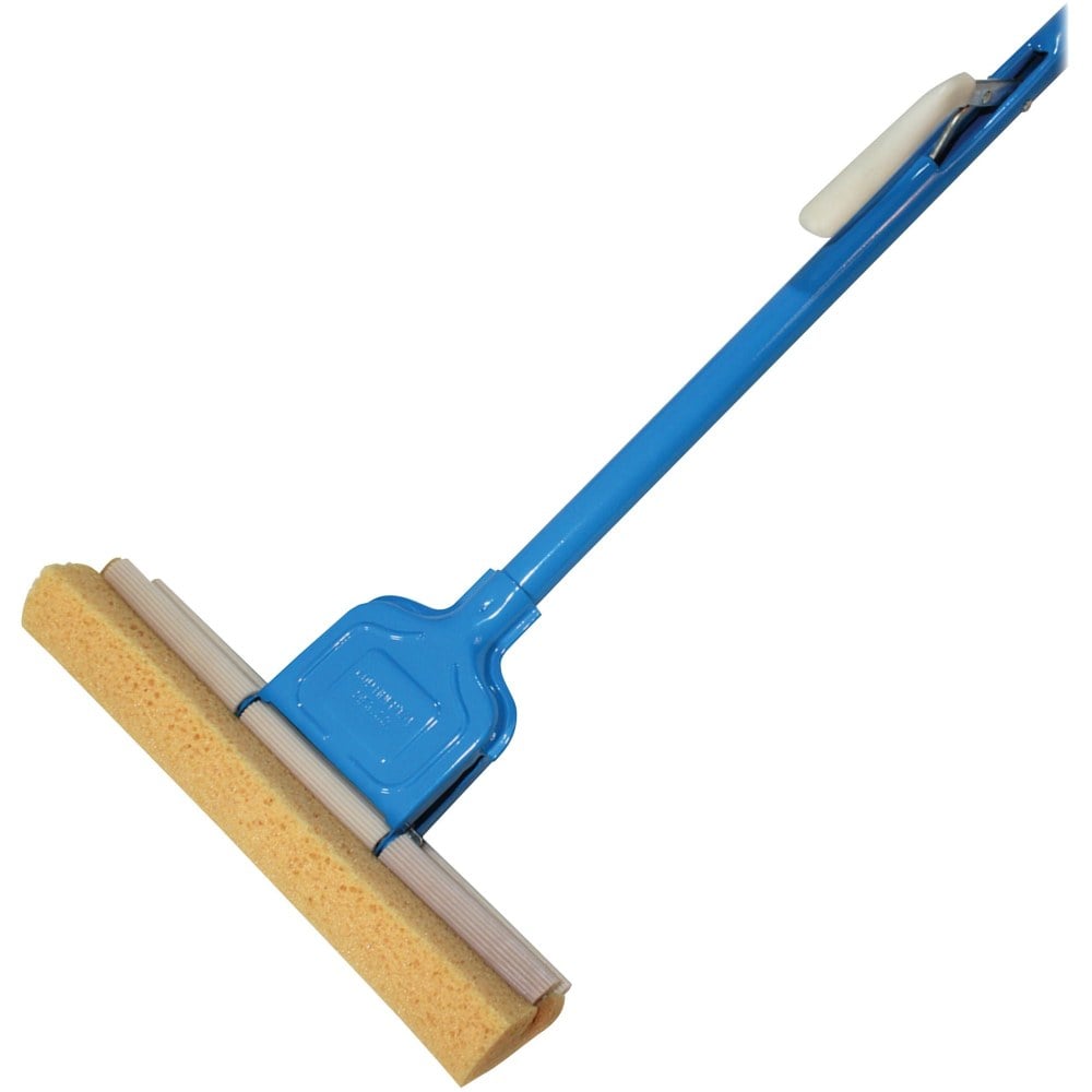 Genuine Joe Roller Sponge Mop - 12in Head - Absorbent, Durable, Sturdy - 1 Each - Blue (Min Order Qty 2) MPN:80163