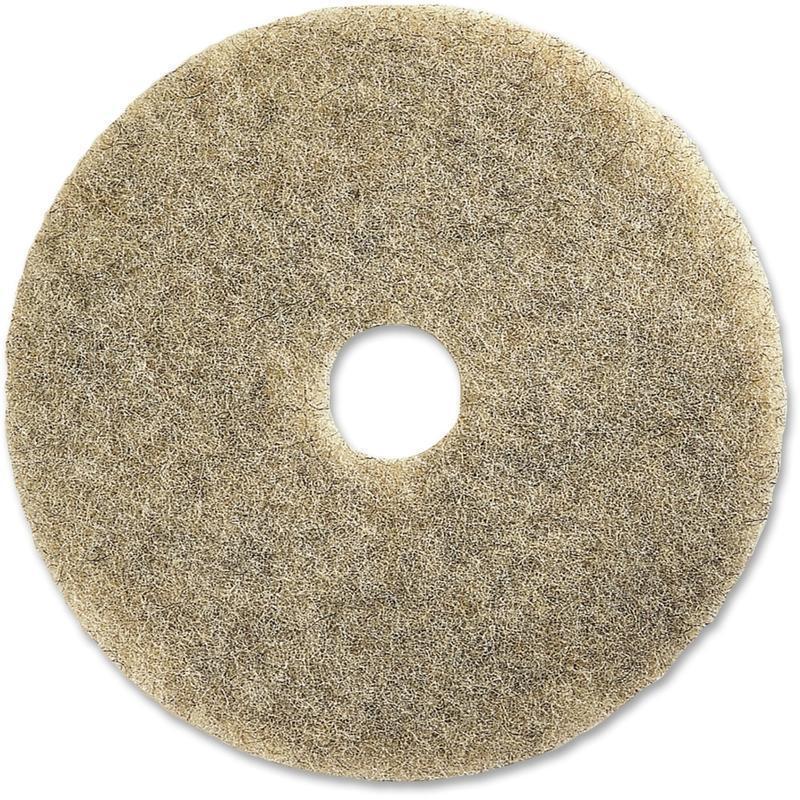 Genuine Joe General Purpose Floor Pad, 20in Diameter, Natural, Carton Of 5 (Min Order Qty 3) MPN:92320