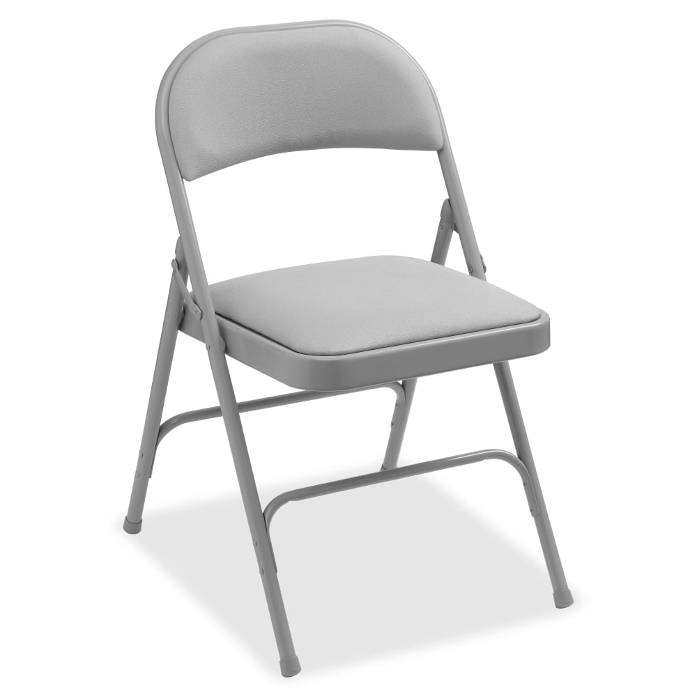 Lorell Padded Steel Folding Chairs, Beige, Set Of 4 Chairs MPN:62533