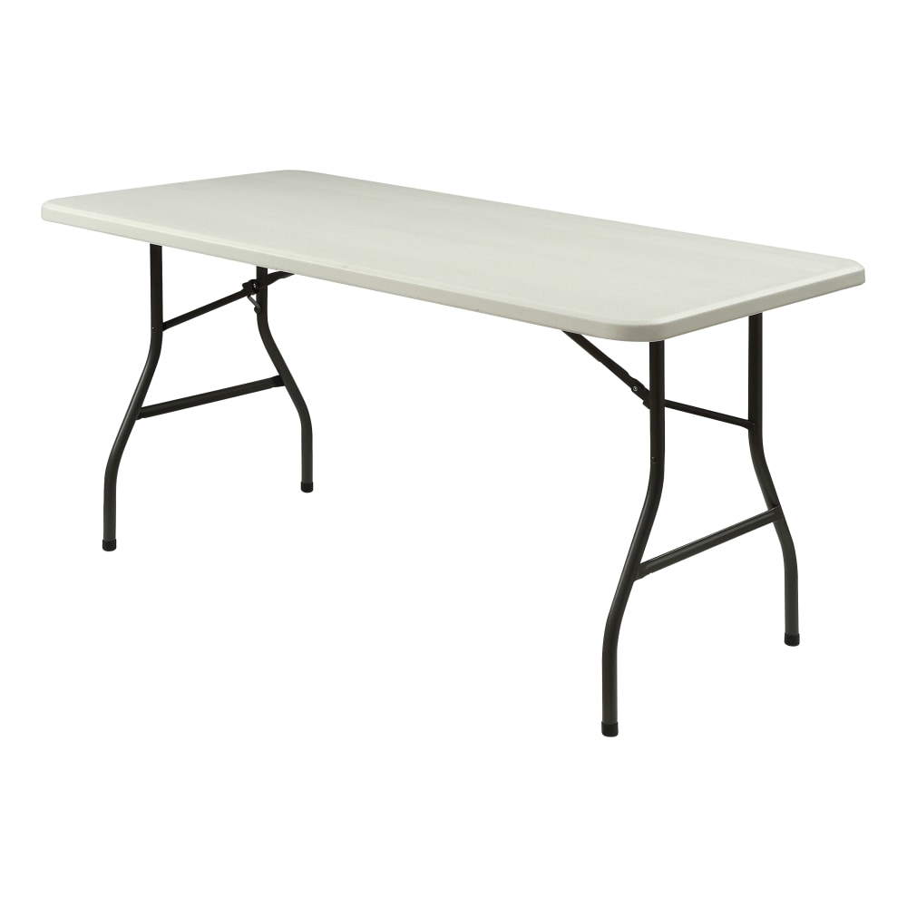 Lorell Ultra-Lite Economy Folding Table, 29-3/10inH x 72inW x 30inD, Gray MPN:12347