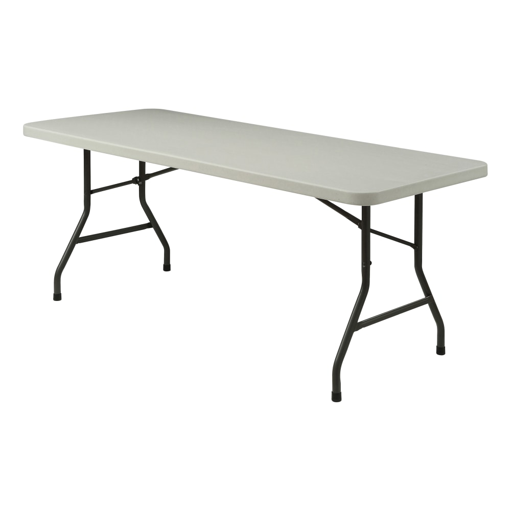 Lorell 60inW Rectangular Banquet Table, Gray MPN:66656