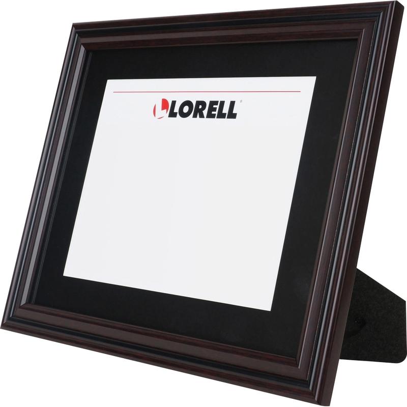 Lorell 2-toned Certificate Frame - 13in x 10.50in Frame Size - Rectangle - Desktop - Horizontal, Vertical - 1 Each - Rosewood (Min Order Qty 6) MPN:49216