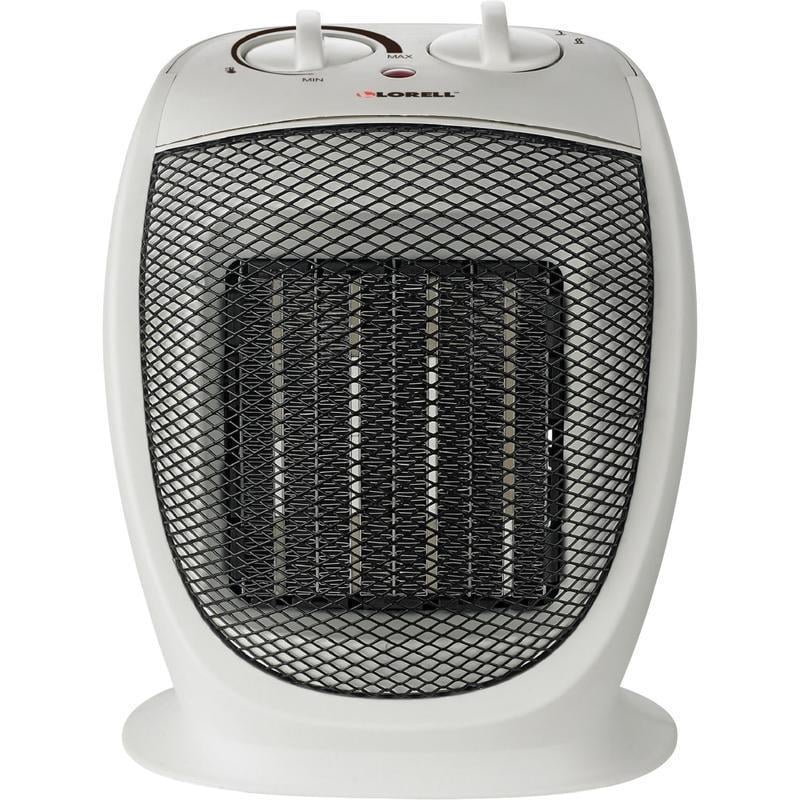 Lorell Ceramic Heater - Ceramic - 2 x Heat Settings - Portable - White (Min Order Qty 2) MPN:33979