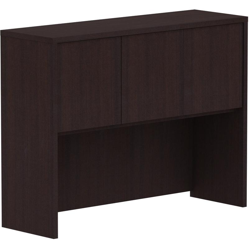 Lorell 3-Door Laminate Hutch, 36inH x 48inW x 15inD, Espresso MPN:18271