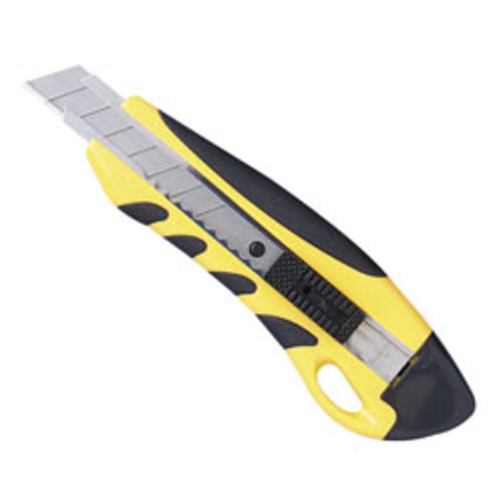 Sparco Anti-Slip Utility Knife, Yellow/Black (Min Order Qty 9) MPN:15851