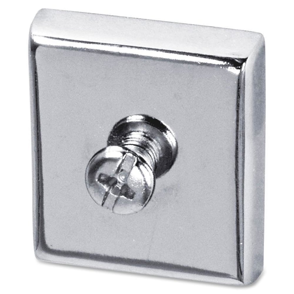 Lorell Heavy-Duty Cubicle Magnets, Silver, Pack Of 2 (Min Order Qty 11) MPN:80675