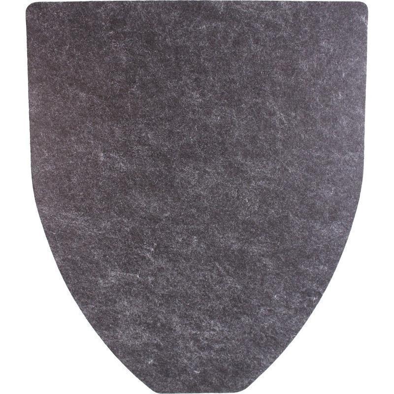 Genuine Joe Disposable Urinal Floor Mats, 17-7/16in x 21in, Charcoal Black, Pack Of 6 Mats (Min Order Qty 2) MPN:85160