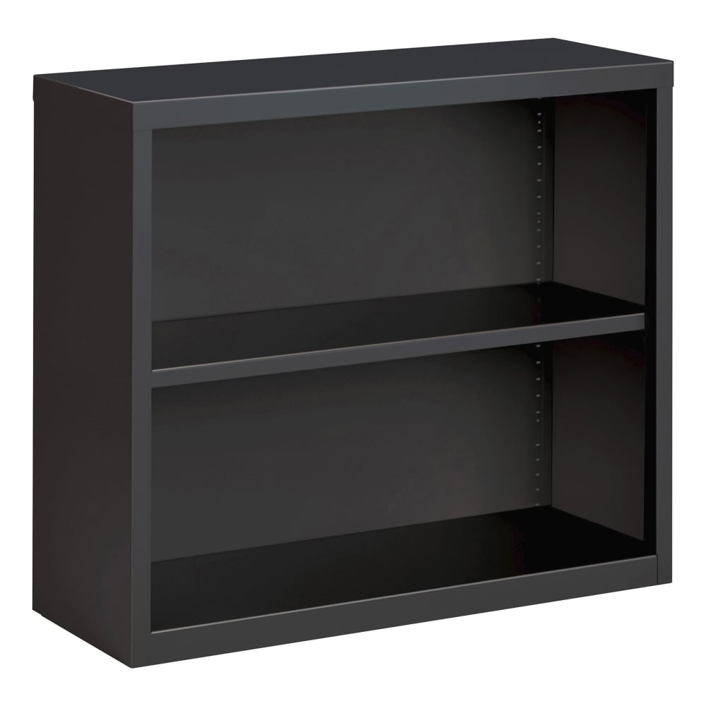 Lorell Fortress Steel 2-Shelf Bookcase, Charcoal MPN:LLR59691