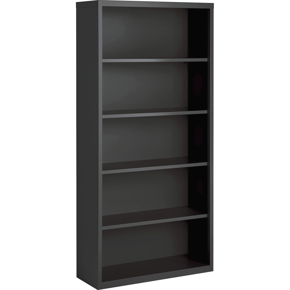 Lorell Fortress Steel 72inH Bookcase, 5-Shelf, Charcoal MPN:LLR59694