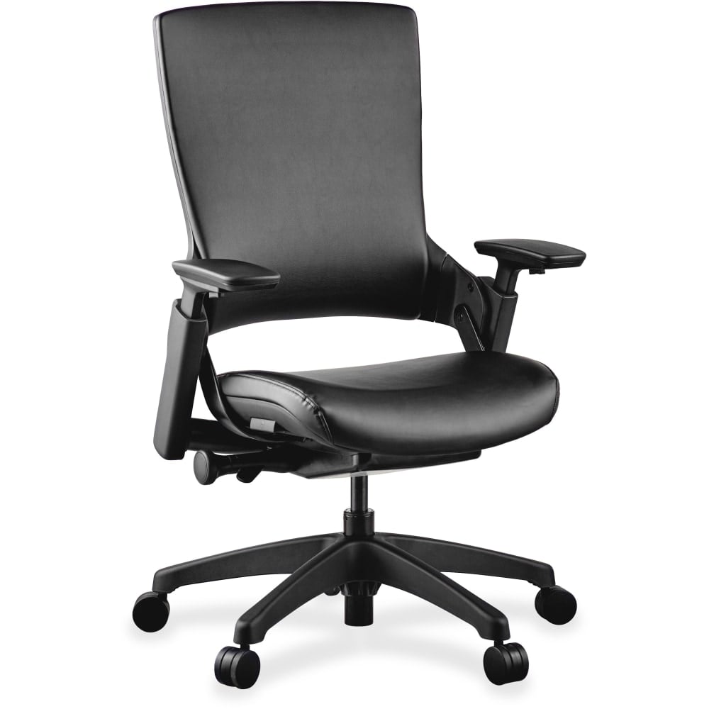 Lorell Serenity Ergonomic Bonded Leather High-Back  Executive Chair, Black MPN:59529