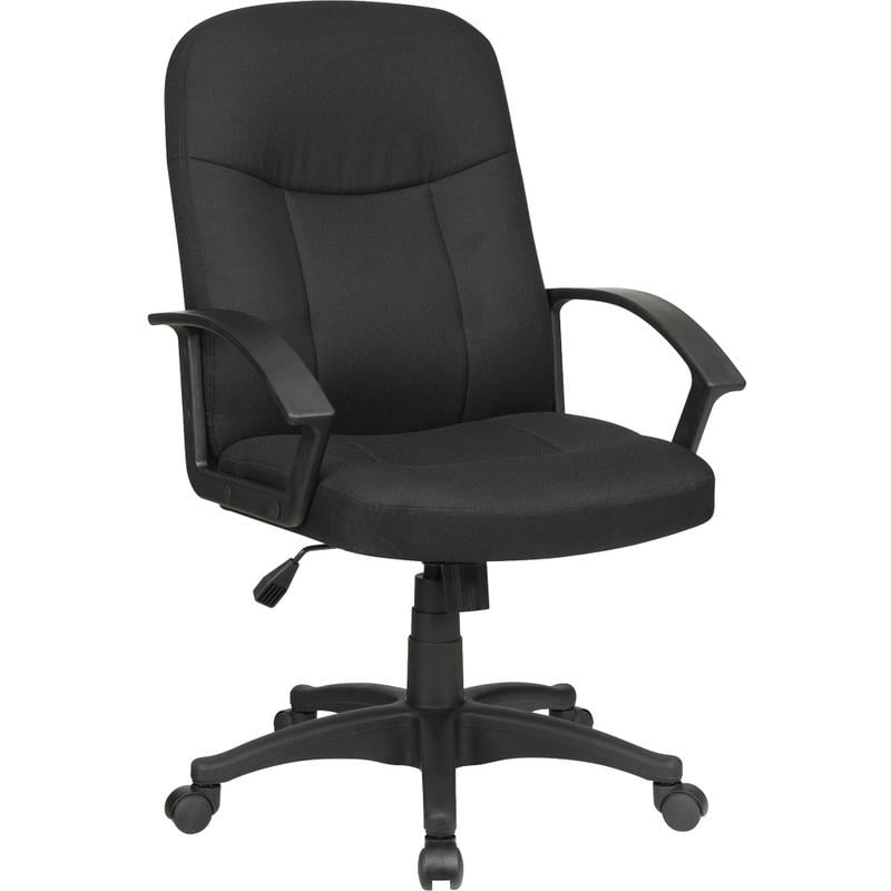 Lorell Executive Ergonomic Fabric Mid-Back Task Chair, Black MPN:84552