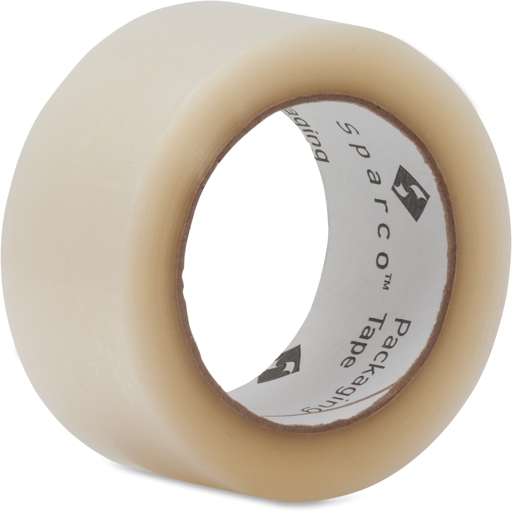 Sparco Transparent Hot-melt Tape - 110 yd Length x 2in Width - 1.9 mil Thickness - 3in Core - 1.60 mil - 1 Roll - Clear (Min Order Qty 15) MPN:01613