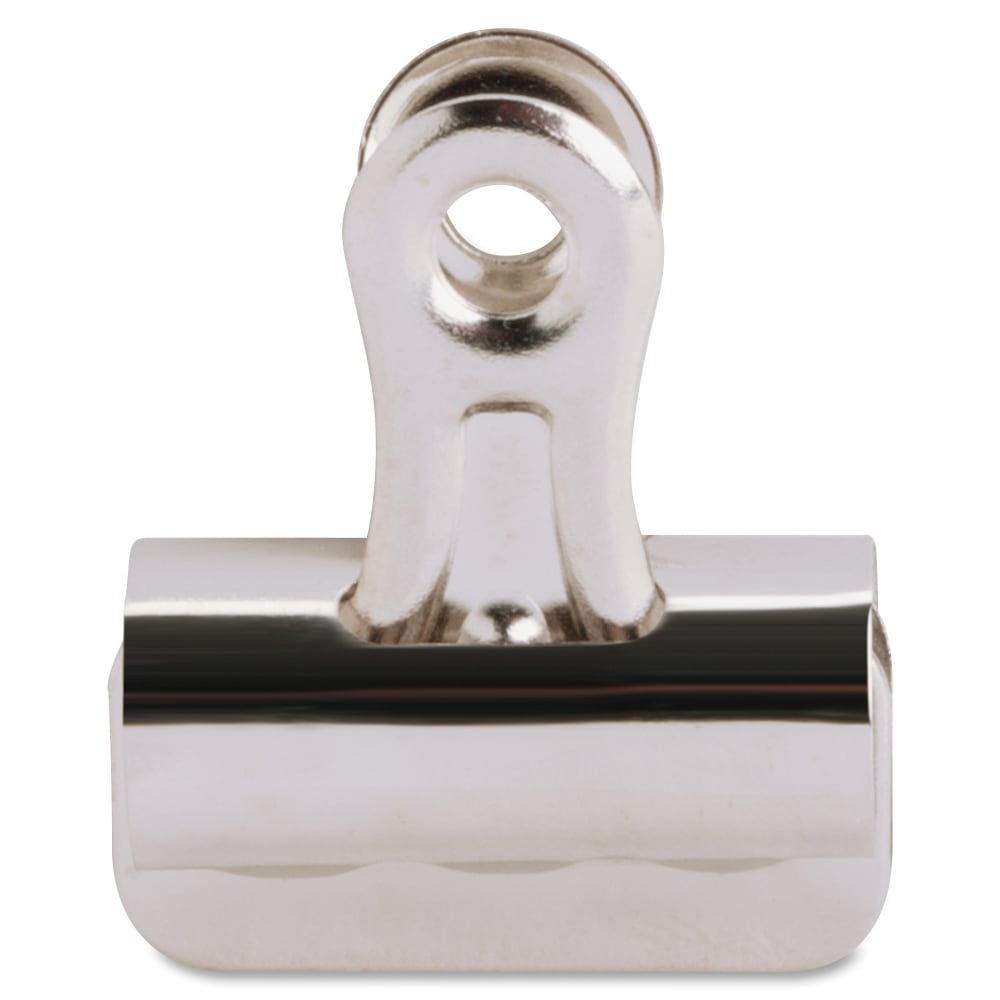 Sparco Boston Bulldog Clips, Size 1, 1 1/4in Wide, 3/8in Capacity, Silver, Box Of 36 (Min Order Qty 9) MPN:58500