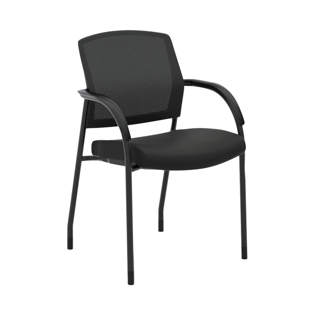 HON Lota Stacking Multi-Purpose Side Chair, Fixed Loop Arms, Black MPN:2285VA10