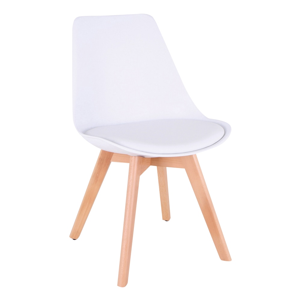 Lorell Modern Guest Chair, White/Baige MPN:LLR42956