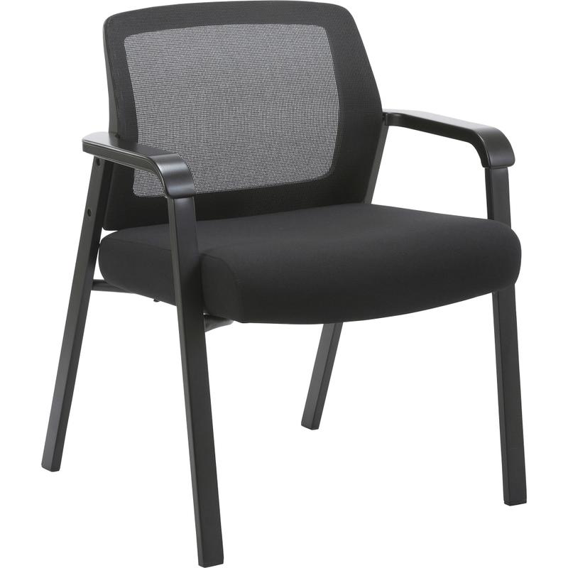 Lorell Mesh Low-Back Big And Tall Guest Chair, Black MPN:LLR67003