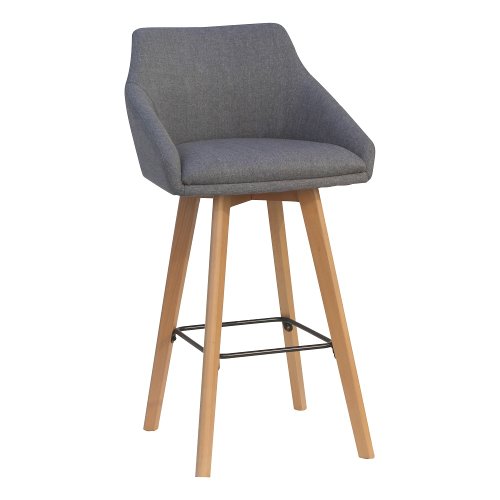 Lorell Guest Stools, Gray Flannel/Beech Wood, 2/Carton MPN:LLR68561