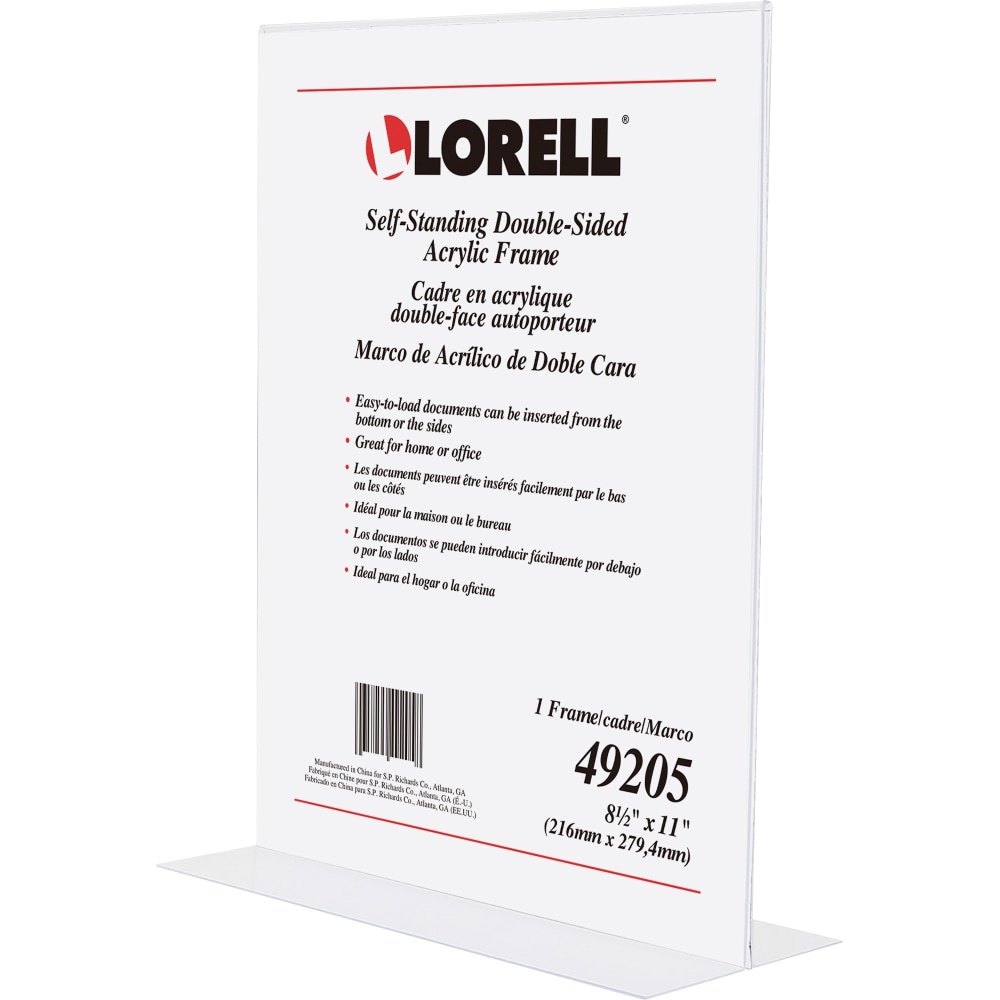 Lorell Stand-Up Sign Holder 11inH x 8 1/2inW (Min Order Qty 5) MPN:49205