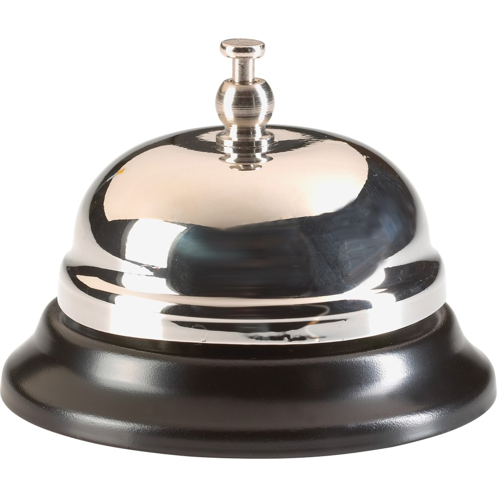 Sparco Nickel-Plated Chromed Steel Call Bell, Silver/Black (Min Order Qty 15) MPN:01583