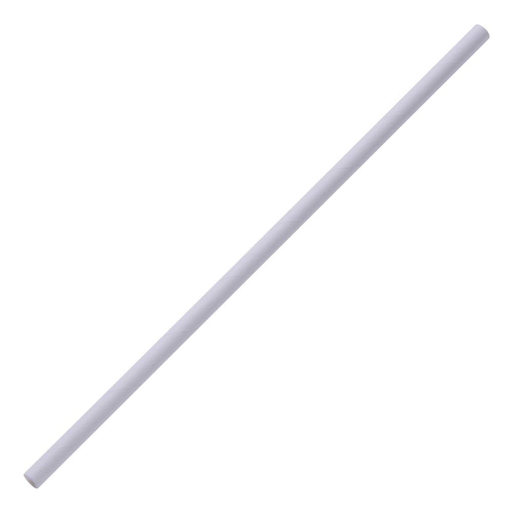 Genuine Joe Unwrapped Paper Straw - 500 Straws per Box (Min Order Qty 5) MPN:58946