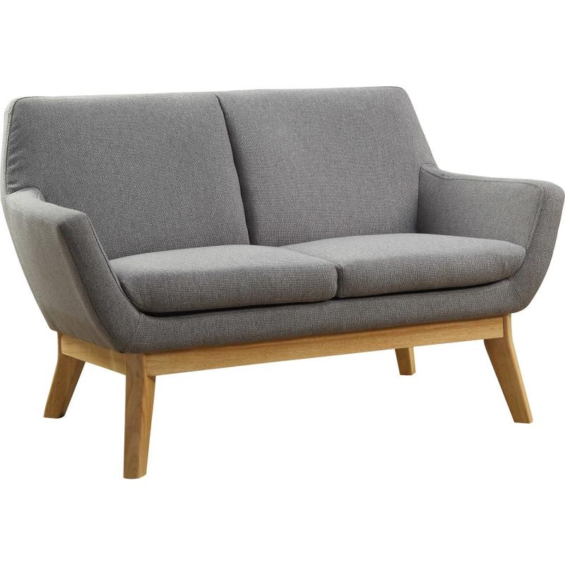 Lorell Quintessence Upholstered Loveseat, Gray/Natural MPN:LLR68962